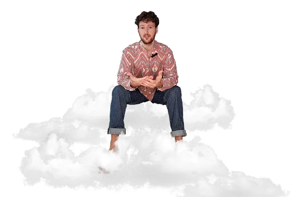 Data-driven coaching - Person sitting on cloud